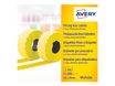 Avery - Boîte de 10 rouleaux de 1500 étiquettes permanentes - 12 x 26 mm - jaune