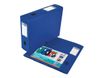 Oxford Memphis - Boîte de classement plastique - dos 80 mm - bleu