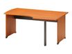 Bureau compact à droite JAZZ+ - 160 cm - Pieds panneaux - Aulne