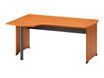 Bureau compact à gauche JAZZ+ - 180 cm - Pieds panneaux - Aulne