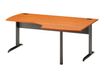 Bureau compact à droite JAZZ+ - 180 cm - Pieds métal - Aulne