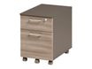 Caisson mobile JAZZ+ - Profondeur 60 cm - 2 tiroirs - Chêne gris