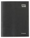 Agenda Calpe - 16 mois - 1 semaine par 2 pages - 21,9 x 15,9 cm - noir - Brepols