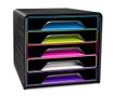 CEP Gloss - Module de classement 5 tiroirs - noir/multicolore subtil