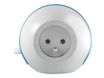 WATT & CO WATTBALL - Multiprise 3 prises - 2 prises 16A + 1 prise 6A + 2 USB - blanc/bleu