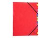 Exacompta Iderama - carpeta clasificadora - 12 piezas - para A4 - capacidad: 450 hojas - con pestañas - disponible en diferentes colores