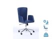 Fauteuil de bureau WINDSOR - accoudoirs intégrés - Bleu