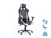 Fauteuil gamer SPORTING - accoudoirs réglables - noir et blanc