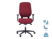 Fauteuil de bureau ROMEO - accoudoirs en option - bordeaux, base noire