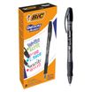 Bic Gelocity Illusion - Pack de 12 rollers effaçables - 0,7 mm - noir