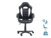 Fauteuil gamer ANZIO - accoudoirs fixes - noir et blanc