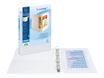 Exacompta Kreacover - Classeur à anneaux personnalisable - Dos 60 mm - A4 Maxi - blanc - 2 pochettes extérieures