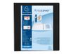 Exacompta Kreacover - Classeur à anneaux personnalisable - Dos 86 mm - A4 Maxi - noir - 3 pochettes extérieures
