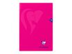 Clairefontaine Mimesys - Cahier polypro A4 (21x29,7 cm) - 96 pages - grands carreaux (Seyes) - rose