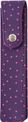 Oberthur Miss - Étui simple pour stylo - violet/pois fuchsia