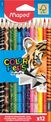 Maped Color'Peps Animals - 12 Crayons de couleur