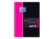 Oxford Etudiants - Cahier Notebook B5 (19 x 25 cm) - 160 pages - grands carreaux (Seyes) - double spirale - disponible dans différentes couleurs
