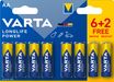 VARTA Longlife Power - 6 piles alcalines + 2 gratuites - AA LR06