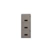 Classeur 3 tiroirs pour dossiers suspendus - 96 x 40 x 40 cm - gris souris nacré