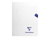 Clairefontaine Mimesys - Cahier polypro 17 x 22 cm - 96 pages - grands carreaux (Seyes) - disponible dans différentes couleurs