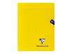 Clairefontaine Mimesys - Cahier polypro 17 x 22 cm - 48 pages - grands carreaux (Seyes) - jaune