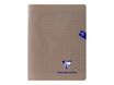 Clairefontaine Mimesys - Cahier polypro 17 x 22 cm - 48 pages - grands carreaux (Seyes) - gris
