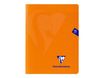 Clairefontaine Mimesys - Cahier polypro 17 x 22 cm - 48 pages - grands carreaux (Seyes) - orange