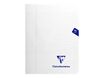 Clairefontaine Mimesys - Cahier polypro 17 x 22 cm - 48 pages - grands carreaux (Seyes) - transparent