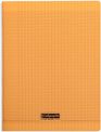 Calligraphe 8000 - Cahier polypro 24 x 32 cm - 192 pages - grands carreaux (Seyes) - orange