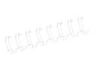 Fellowes - 130 anneaux de reliure en métal - 12 mm - jusqu'à 100 feuilles - blanc