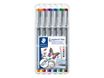 STAEDTLER pigment liner - Pack de 6 Feutres fins - 0.3 mm - couleurs assorties