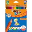 BIC Kids Evolution - 18 Crayons de couleur
