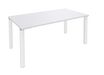 Bureau droit EXPRIM - L120 cm - Plateau Blanc perle - Pieds blanc