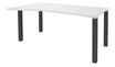 Bureau Vague EXPRIM - L160 cm - Retour gauche - Plateau Blanc perle - Pieds carbone