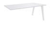 Bureau simple STEELY - L160 cm - Bureau suivant - Pieds blanc - plateau Blanc Perle