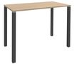 Table Lounge - L140xH105xP60 cm - 4 Pieds carbone - plateau imitation chêne clair