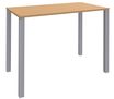 Table Lounge - L120xH105xP80 cm - 4 Pieds alu - plateau imitation hêtre