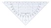 Aristo GEO-DREIECK 1550 - Équerre transparente flexible - 16 cm