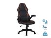 Fauteuil gamer RACER SPEED - accoudoirs rabattables - noir et camel