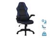 Fauteuil gamer RACER SPEED - accoudoirs rabattables - noir et bleu
