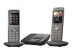 Gigaset CL660A Duo - téléphone sans fil - avec répondeur + combiné supplémentaire - anthracite