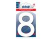 Pickup Home 3D Rio - Étiquette autocollante 100 mm - Chiffre 8 -  blanc