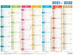 Calendrier Lecas Classique Color - 1 année sur 2 faces - 42 x 32 cm