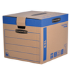 5 Cartons déménagement 85L - Bankers Box SmoothMove FastFold Fellowes