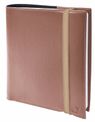 Agenda à élastique Time&Life Medium - 1 semaine sur 2 pages - 16 x 16 cm - cuivre - Quo Vadis