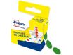 Avery - 150 Pastilles adhésives - vert - diamètre 15 mm - boîte distributrice