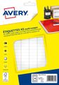 Avery - Etui A5 - 2304 Étiquettes multi-usages blanches - 8 x 20 mm - réf ETE144