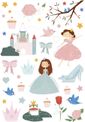 Maildor - 6 feuilles gommettes princesses