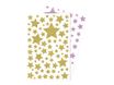 Maildor - 2 feuilles gommettes étoiles - rose et rose