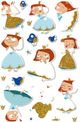 Maildor - 1 feuille gommettes princesses